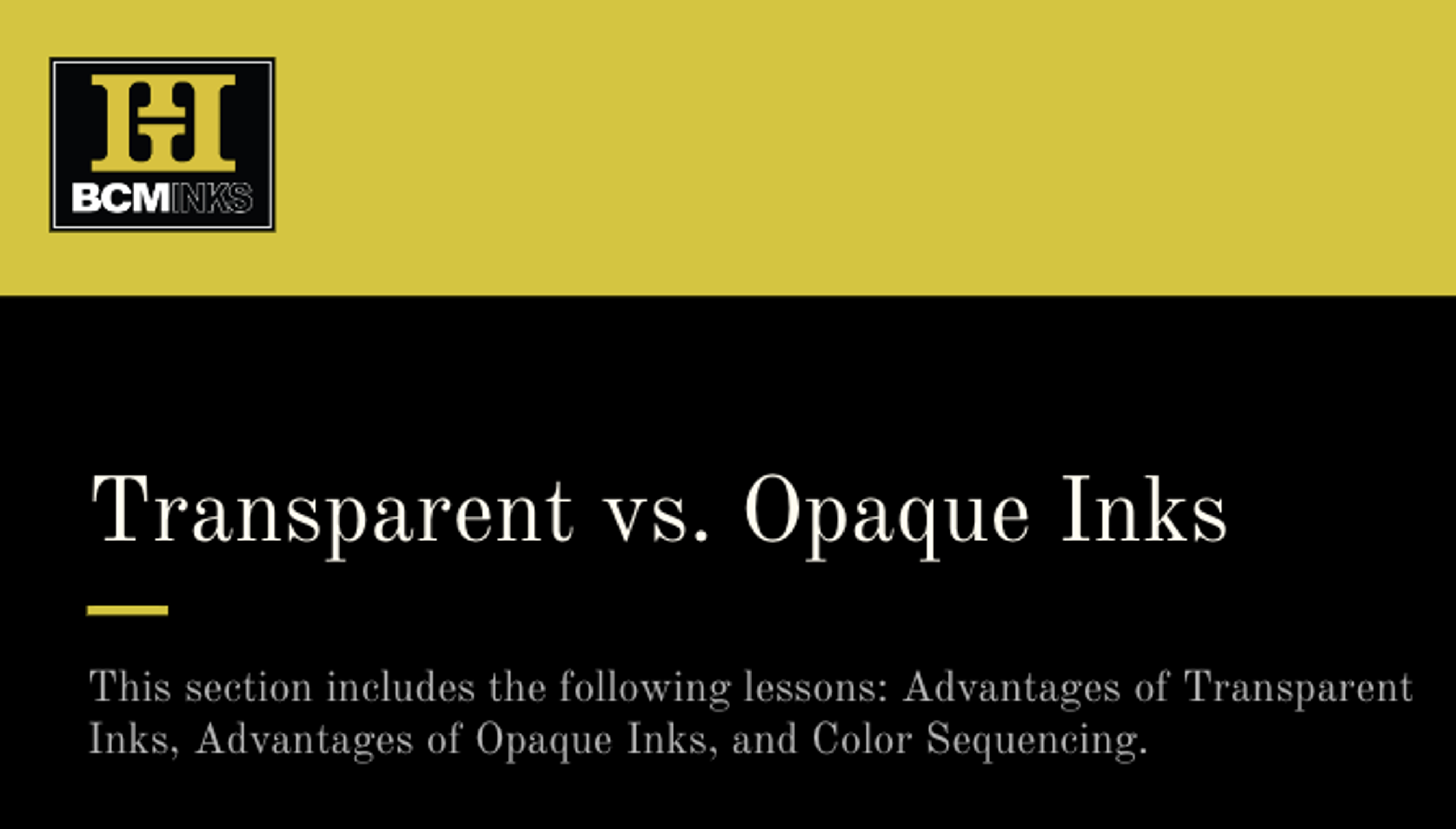 Advantages of Transparent Inks – AICC Packaging University